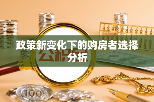 涞水政策新变化下的购房者选择分析